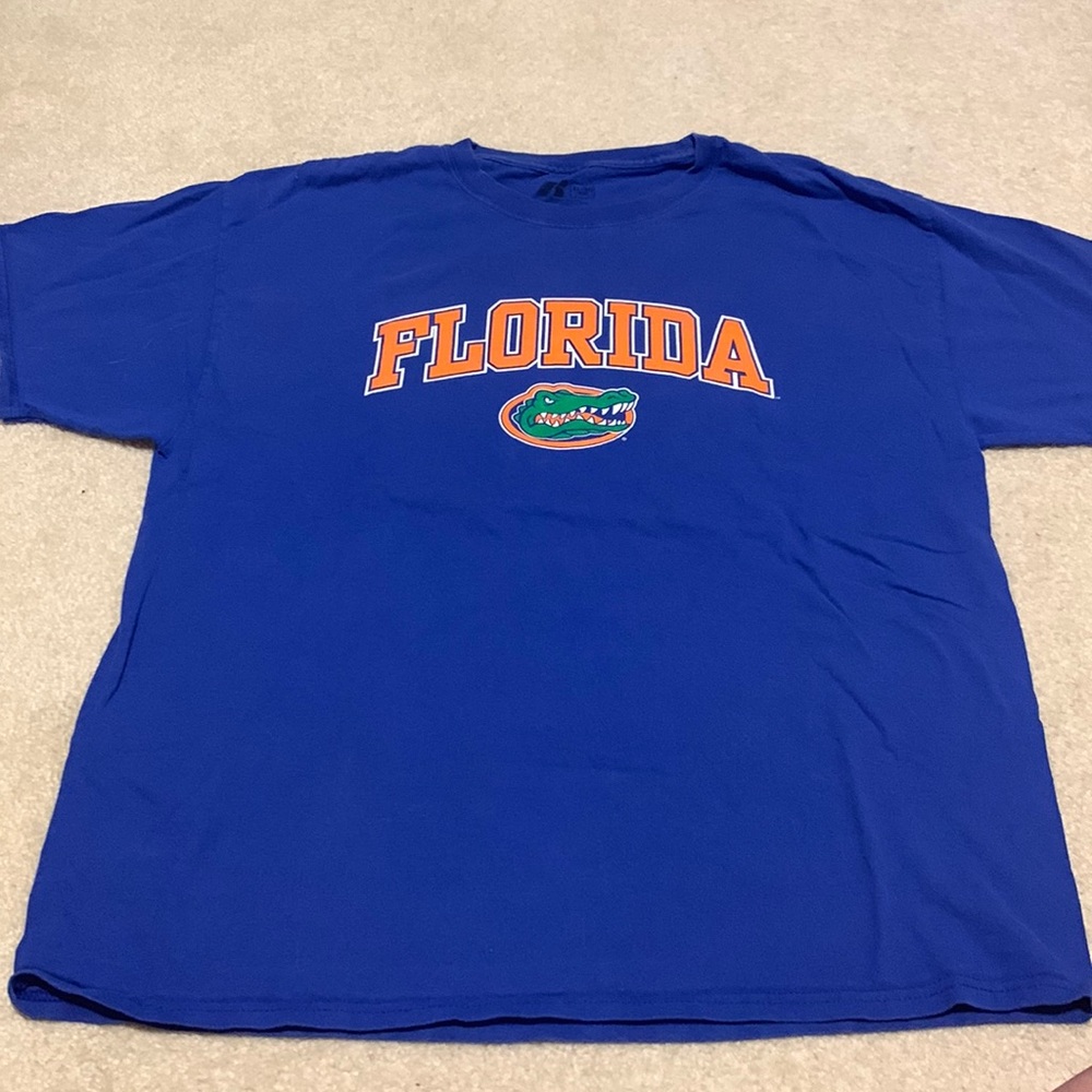 Russell Florida Gator cotton t-shirt. Blue and orange. UF